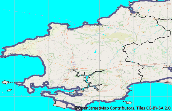 Map of Pembs Coast Path