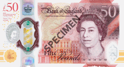 Queen Elizabeth II 50 Pound Note