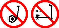 No power hoverboards. No e-scooters