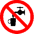 Not Drinkable Sign