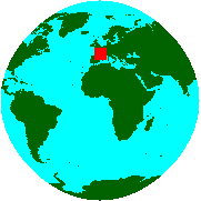Location of Andorra