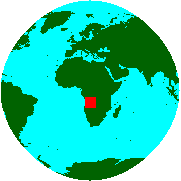 Location of Angola