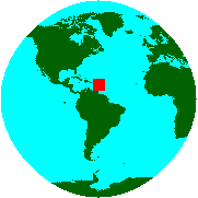 Location of Barbados