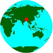Location of Bangladesh