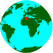 Location of Algeria