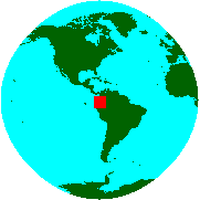Location of Ecuador