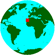 Location of Western Sahara