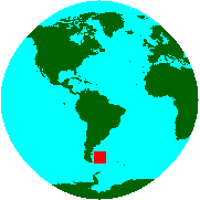 Location of Falkland Islands