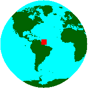 Location of French Guiana