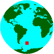 Location of South Georgia and the South Sandwich Islands