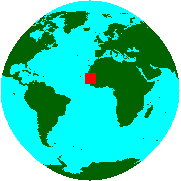 Location of Guinea-Bissau