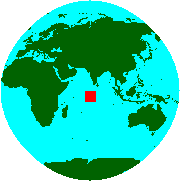 Location of British Indian Ocean Territory