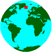 Location of Iceland