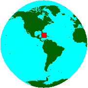 Location of Jamaica