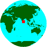 Location of Sri Lanka