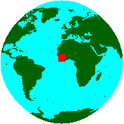 Location of Liberia