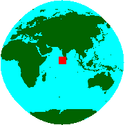 Location of Maldives