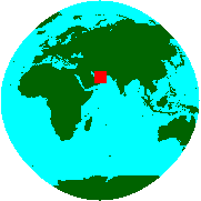 Location of Oman