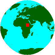 Location of South Sudan