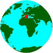 Location of Tunisia