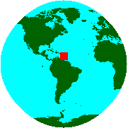 Location of Trinidad and Tobago