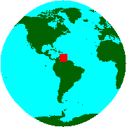 Location of Bolivarian Republic of Venezuela