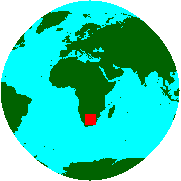 Location of South Africa