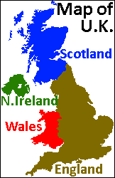 Normal map of the UK